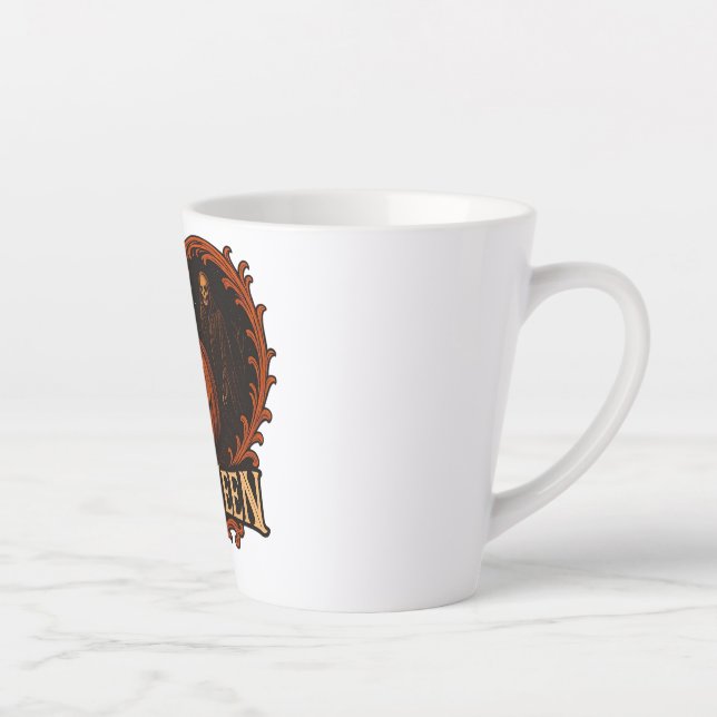 Spooky Cute Small Latte Mug – Halloween Aesthetic  (Right)