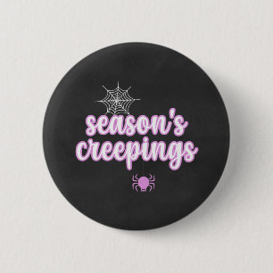 Spooky Cute Spider 6 Cm Round Badge