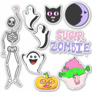 Spooky Cute Stickers Set