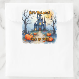 Spooky Cute Trendy Halloween Collection Square Sticker