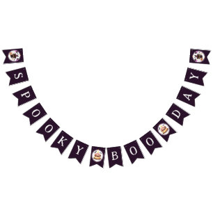 Spooky Cute Witch Black Cat Wizard 1st Birthday Bunting