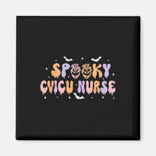 Spooky Cvicu Nurse Halloween Cardiac Icu Fall Pump Magnet