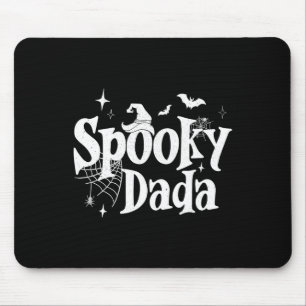 Spooky Dada Witch Funny Halloween Costume Dad Gran Mouse Pad