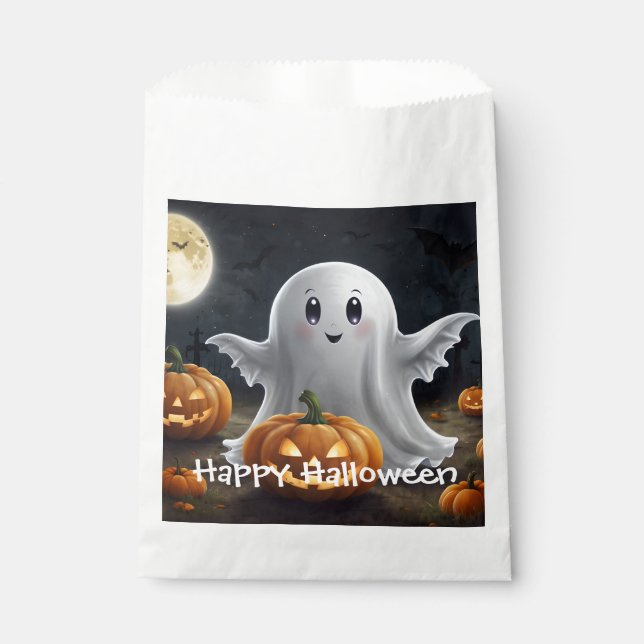 Spooky Delight: Ghostly Halloween Fun Favour Bag (Front)
