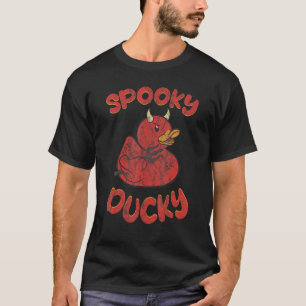 Spooky Devil Rubber Duck Halloween T-Shirt
