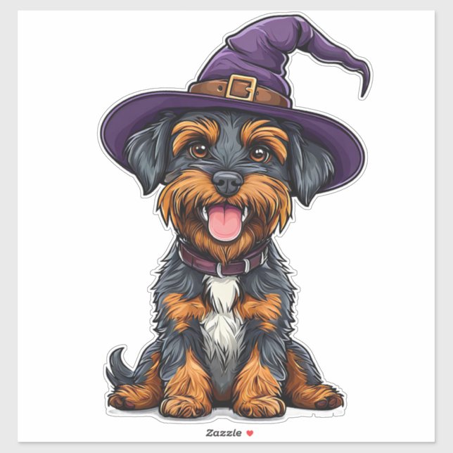Spooky Dog In Magic Hat Halloween Theme (Sheet)
