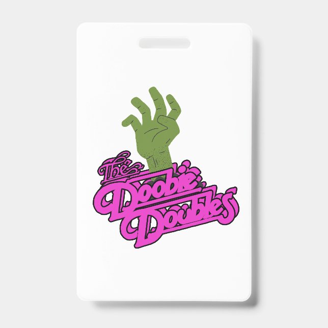 Spooky Doobie Doubles Halloween Name Tag ID Badge (Front)