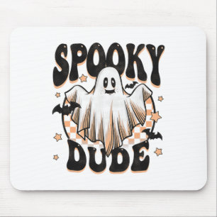 Spooky Dude Groovy Ghost Halloween Costume Kids Bo Mouse Pad