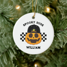 Spooky Dude Name Retro Pumpkin Toddler Halloween