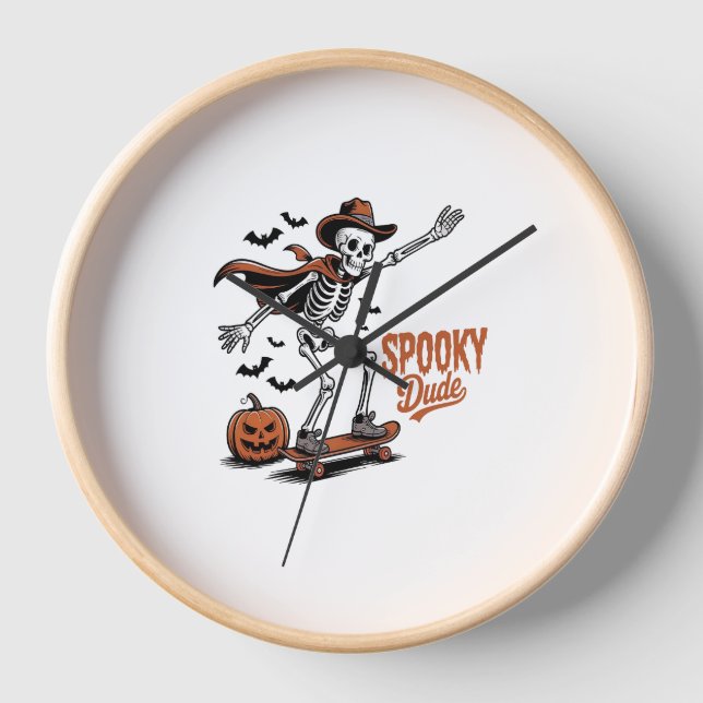 Spooky Dude Spooky Season Clock (Front)
