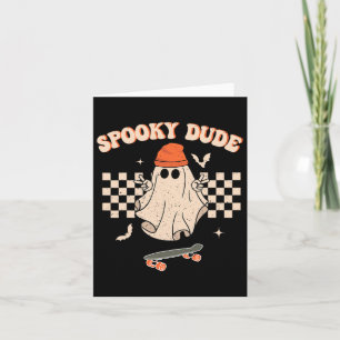 Spooky Dude Toddler Retro Groovy Hippie Halloween Card