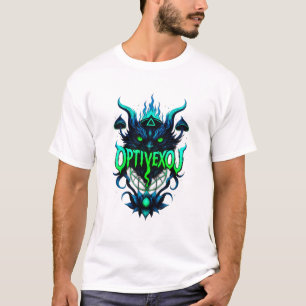 Spooky & Electrifying OPTIVEXOJ Halloween Reaper T-Shirt