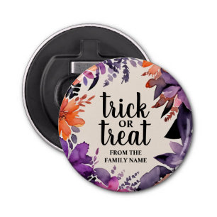 Spooky Elegance Halloween Floral Wreath Collection Bottle Opener