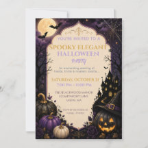 Spooky Elegant Halloween Party Invitation