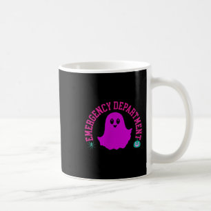 Spooky Emergency Department Ghost Er Nurse Hallowe Coffee Mug