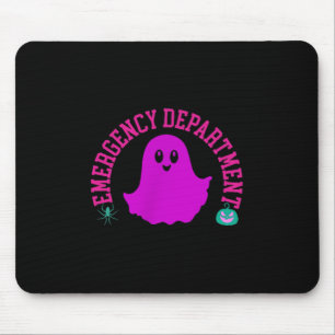 Spooky Emergency Department Ghost Er Nurse Hallowe Mouse Pad