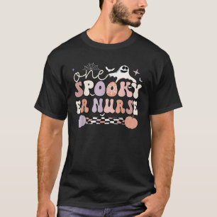 Spooky Emergency Nurse Halloween ER Nurse T Shirt