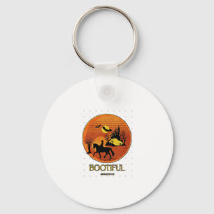 Spooky Equestrian Poster Key Ring