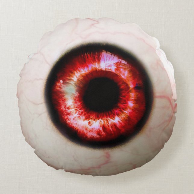 Spooky Eyeball Round Cushion (Front)