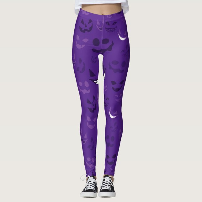 Spooky Faces Leggings (Front)