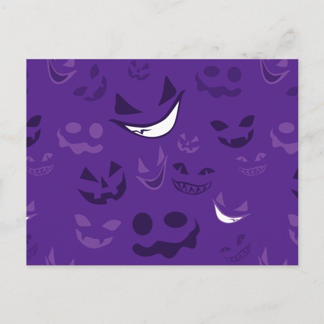 Spooky Faces Postcard (Front)