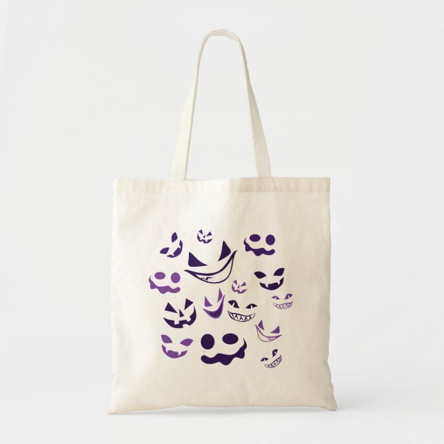 Spooky Faces Tote Bag (Front)