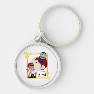 Spooky Family Halloween Key Ring