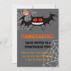 Spooky Fangtastic Halloween Party Invitation