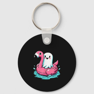 Spooky Flamingo Funny Spooky Summer Summerween Key Ring