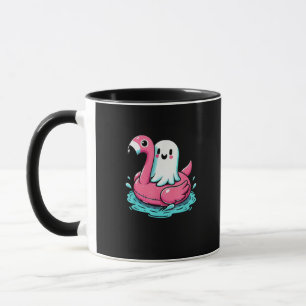 Spooky Flamingo Funny Spooky Summer Summerween Mug