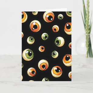 Spooky Floating Eyes Card