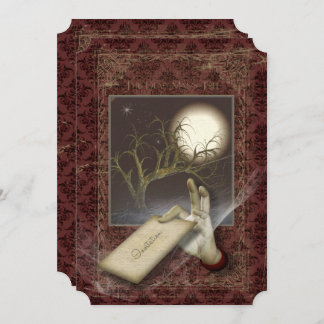 Spooky Floating Hand Halloween Invitation