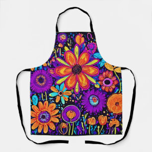 Spooky Floral Art Apron