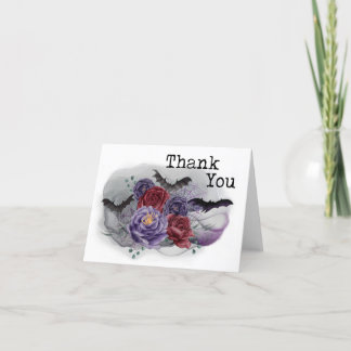 Spooky Floral Thank You Card