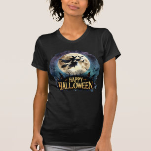 Spooky flying Witch T-Shirt
