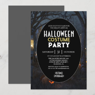 Spooky Forest Annual Halloween Costume Party Invitation