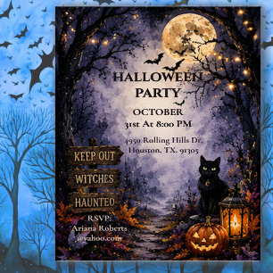 Spooky Forest Halloween Party Invitation