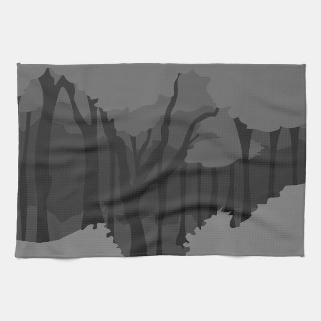 Spooky Forest Tea Towel (Horizontal)