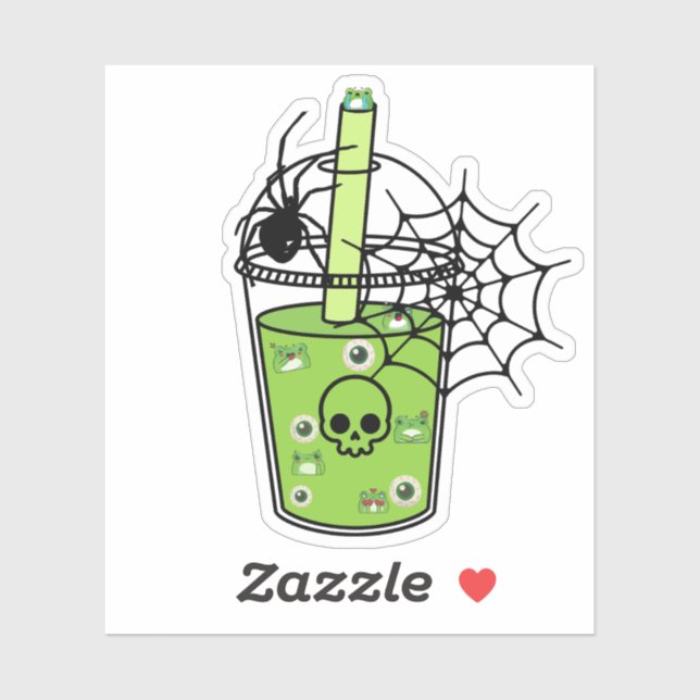 Spooky Frog Bubble Tea - Venom Edition (Sheet)
