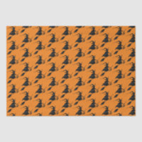 Spooky Fun Black Gothic Flying Witch Halloween