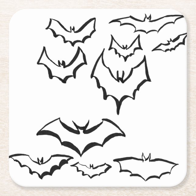 Spooky Fun for Your Table Square Paper Coaster (Front)