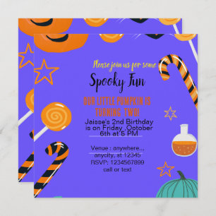 spooky fun ghost halloween template invitation