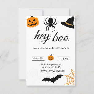 Spooky Fun Halloween Birthday Party Invitation