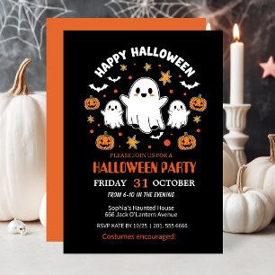 Spooky Fun Halloween Costume Party Invitation