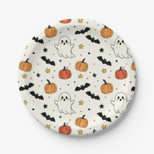 Spooky Fun Halloween Costume Party Paper Plate