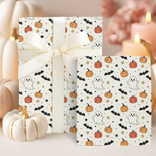 Spooky Fun Halloween Costume Party Wrapping Paper