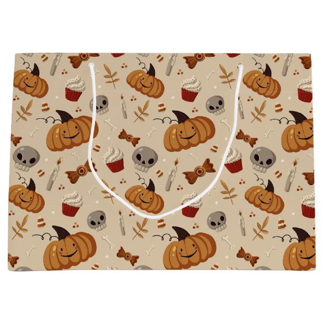 Spooky Fun Halloween  Large Gift Bag (Front)