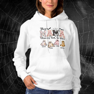 Spooky Fun Halloween Mama Loves Her Boos Graphic Hoodie