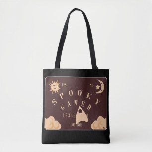 Spooky Gamer Fun Boardgame Illustration Tote Bag