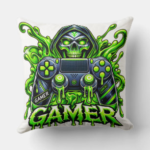 Spooky Gaming – Halloween Gamer Ghost Controller Cushion